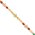 White Blossom 925 Gold Plated Colour Accents Bracelets