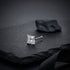 White Square Crystal Silver Nosepin