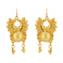 Winged Golden Feathered 925 Earrings