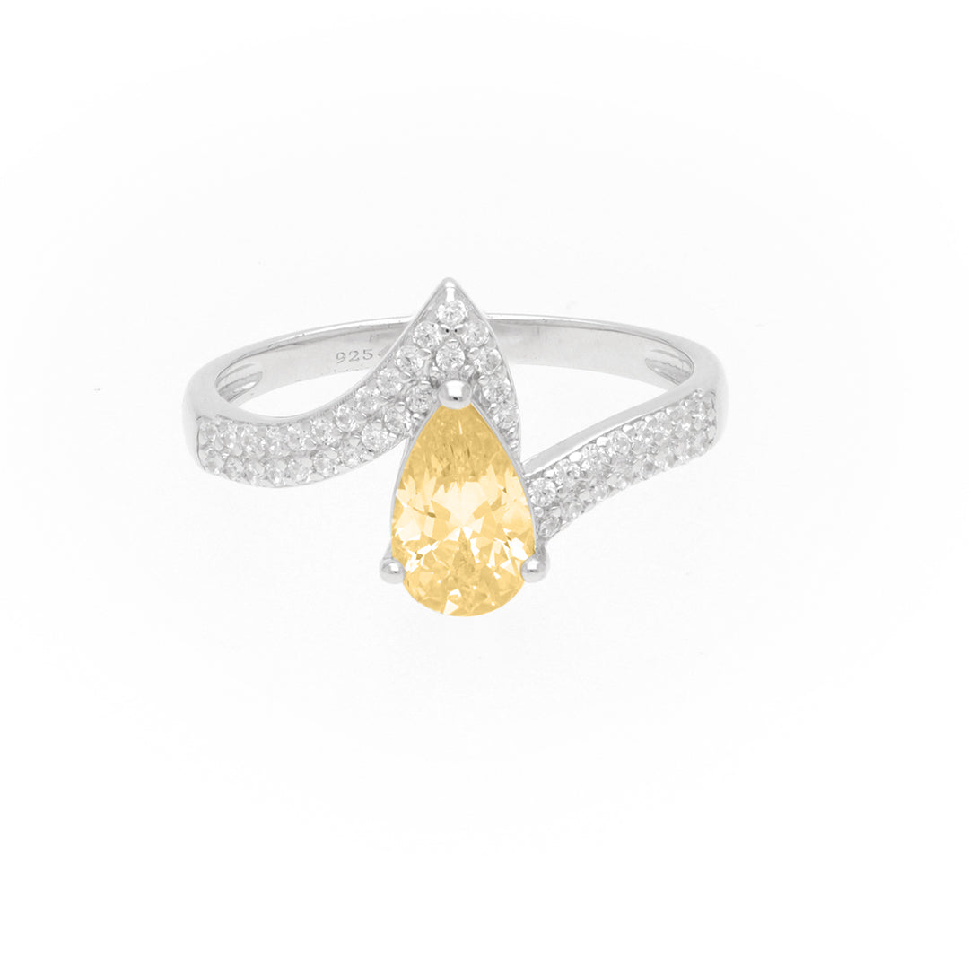 Yellow Stoned Dazzling Ring Online