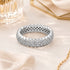 Zig-Zag Pavé Glamour 925 Sterling Silver Ring for Women