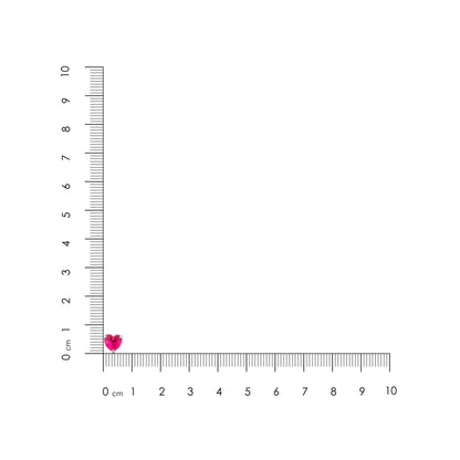 pink heart gemstone nosepin