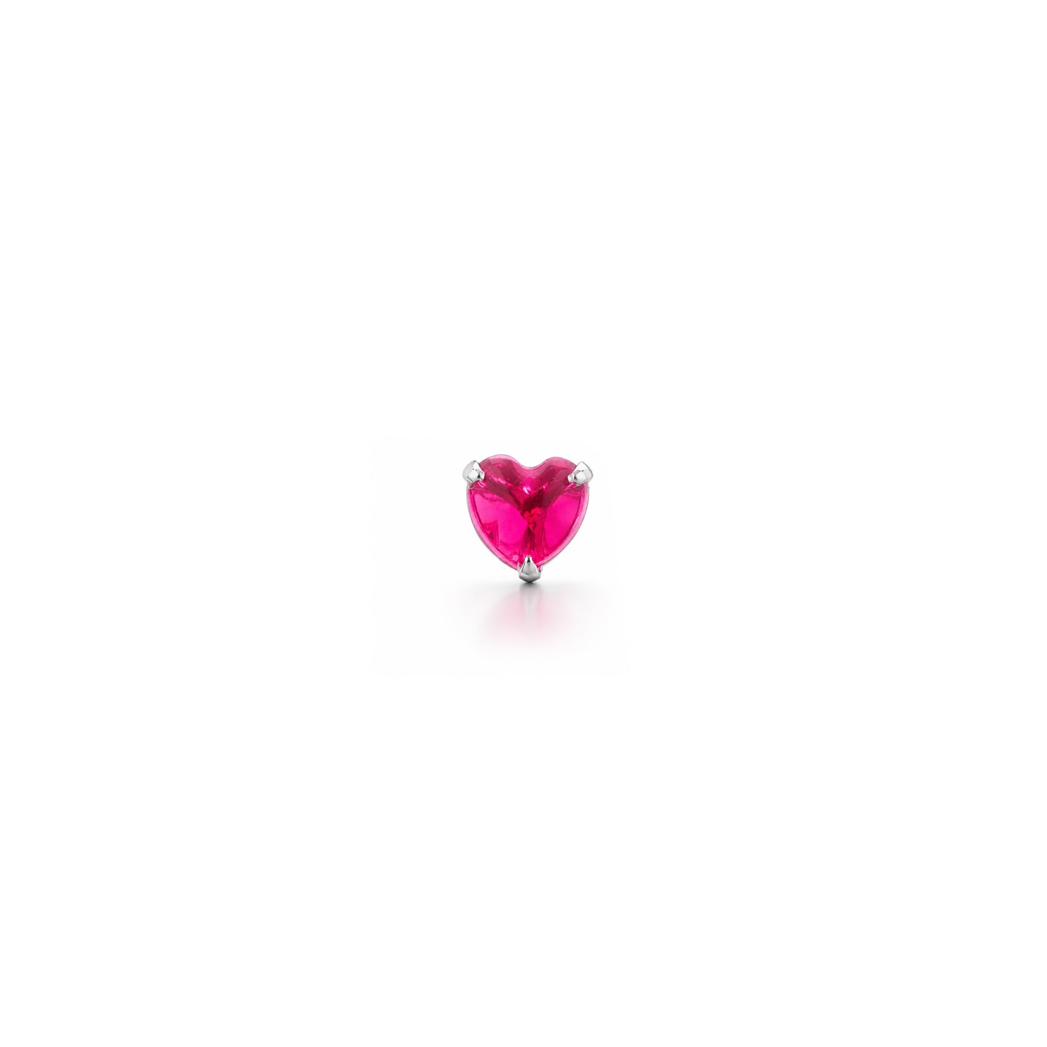 pink heart gemstone nosepin