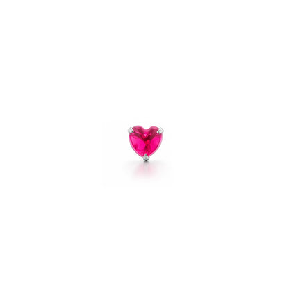 pink heart gemstone nosepin
