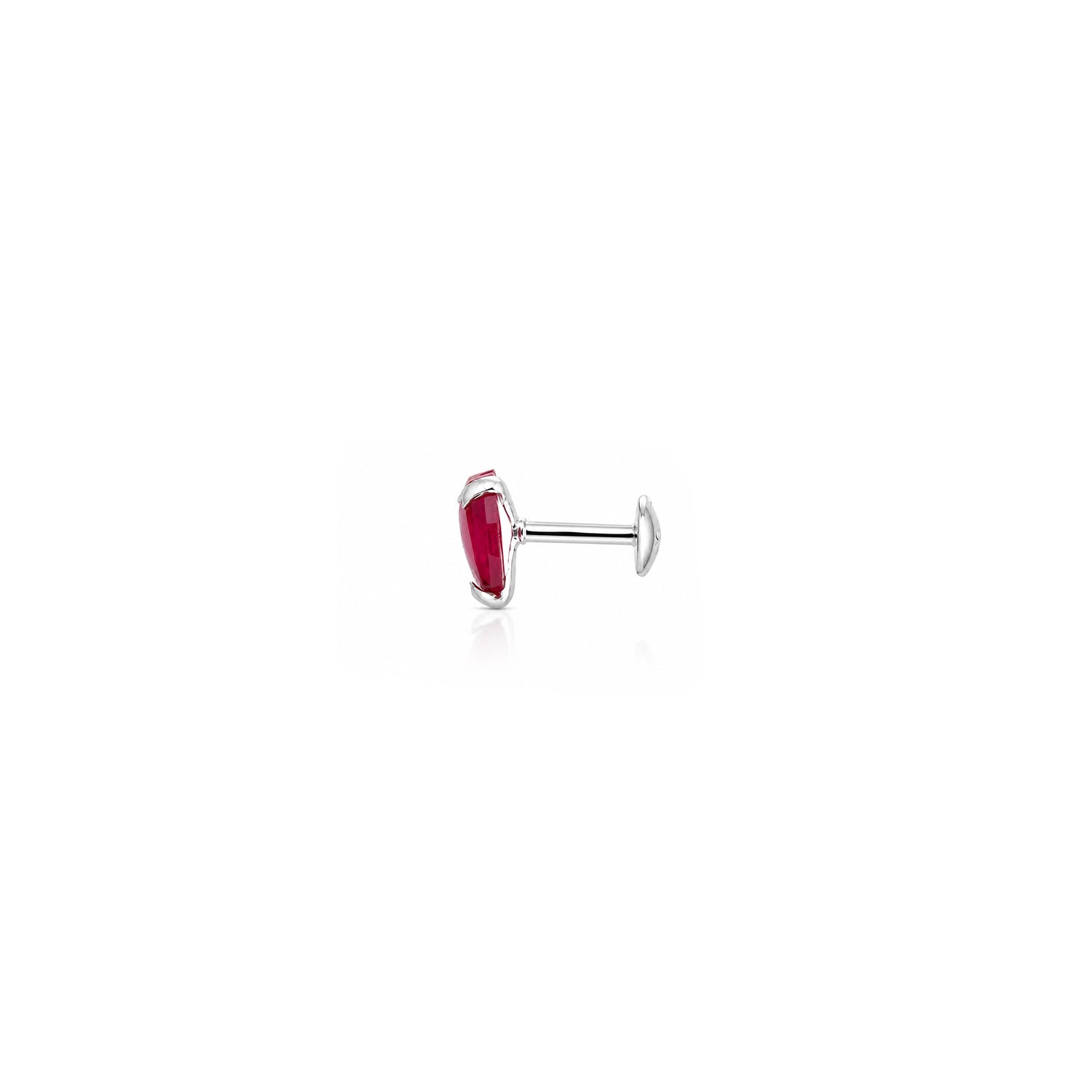 pink heart gemstone nosepin