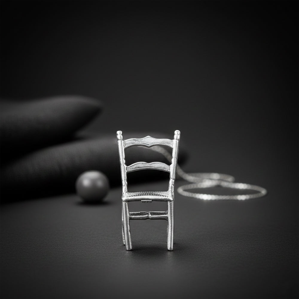 925 Chair Sterling Silver miniature