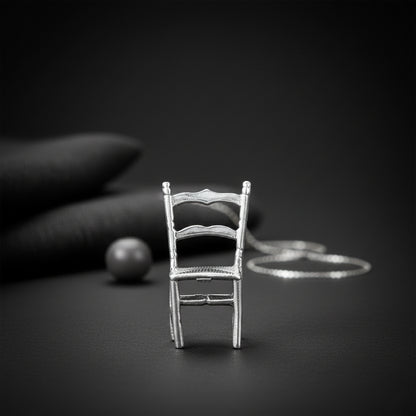 925 Chair Sterling Silver miniature